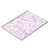 Carnet Motif en marbre violet (Côté gauche)
