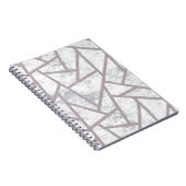 Carnet Motif en mosaïque gris pâle (Côté Droit)
