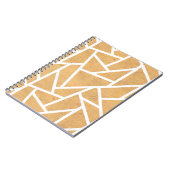 Carnet Motif en mosaïque jaune et blanc (Côté gauche)