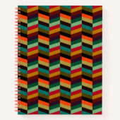 Carnet Motif en os de cerf multicolore (Devant)