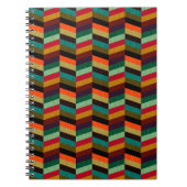 Carnet Motif en os de cerf multicolore (Devant)