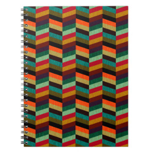 Carnet Motif en os de cerf multicolore