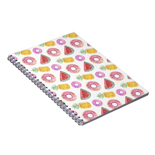 Carnet Motif en pastel de flotteur de piscine d'aquarelle (Côté Droit)