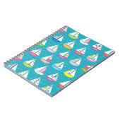 Carnet Motif en pastel de voilier (Côté gauche)