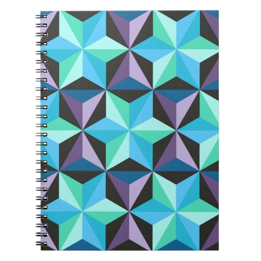 Carnet Motif en patchwork sans couture avec étoiles. âge (Devant)