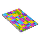 Carnet Motif en plastique de blocs de construction (Côté Droit)