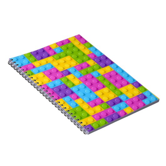 Carnet Motif en plastique de blocs de construction (Côté Droit)