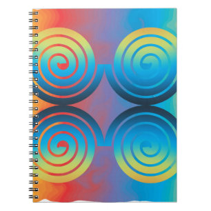CARNET MOTIF EN SPIRALE