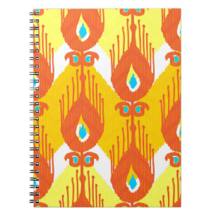 Carnet Motif en tissu Ikat