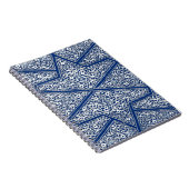Carnet Motif en tuiles persanes - bleu cobalt et blanc (Côté Droit)