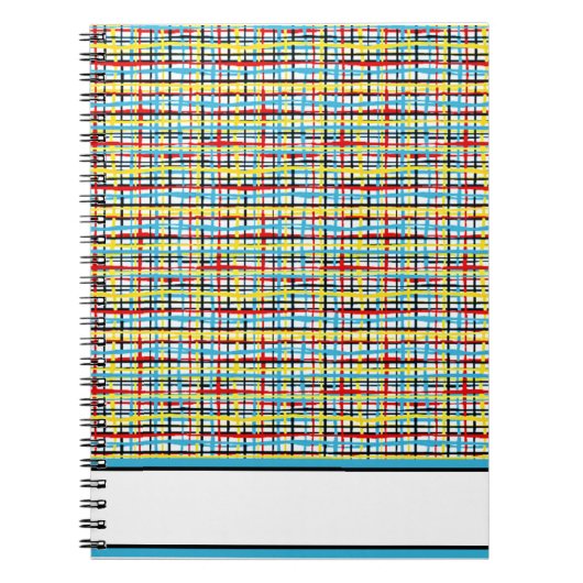 Carnet Motif entrecroisé (Devant)