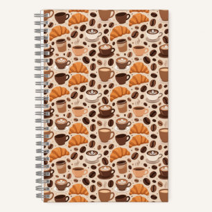 Carnet Motif esthétique de café moderne