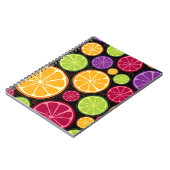 Carnet Motif et arrière - plan oranges (Côté gauche)