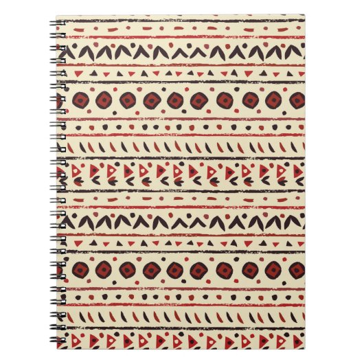 Carnet Motif ethnique Abstrait sans faille (Devant)