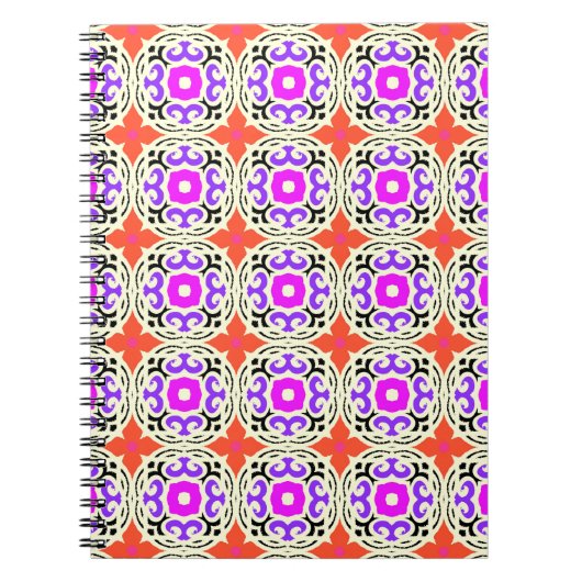 Carnet Motif ethnique avec motifs marocains (Devant)