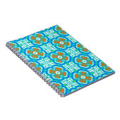 Carnet Motif ethnique turquoise (Côté Droit)