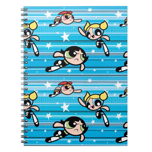 Carnet Motif étoilé Powerpuff Girls (Devant)