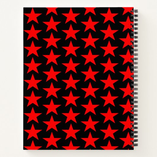 Carnet Motif étoile rouge (Dos)