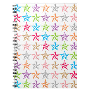 Carnet Motif étoiles coloré