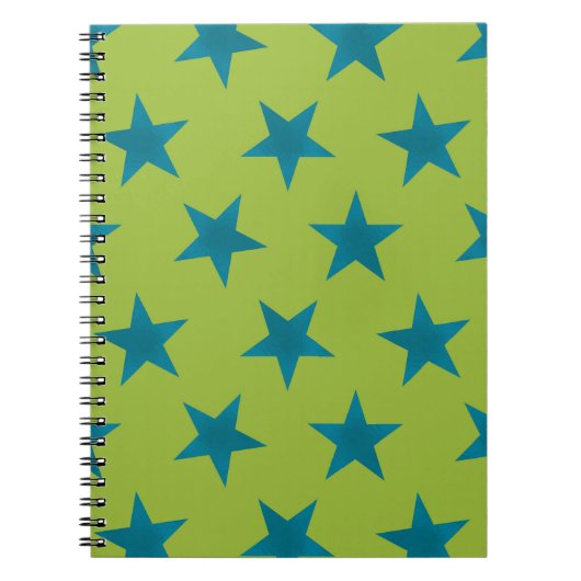 Carnet Motif Étoiles Dorées 20 (Devant)