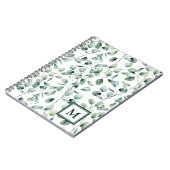 Carnet Motif Eucalyptus aquarelle (Côté gauche)