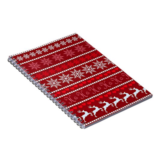 Carnet Motif Festif Noël Snowflake (Côté Droit)