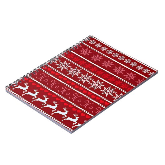 Carnet Motif Festif Noël Snowflake (Côté gauche)