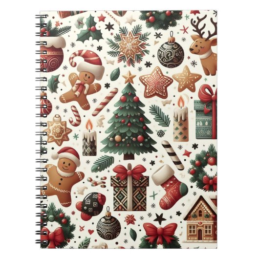 Carnet Motif Festive Cheer Christmas (Devant)