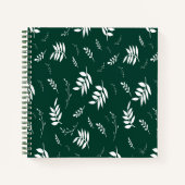Carnet motif feuille (Devant)