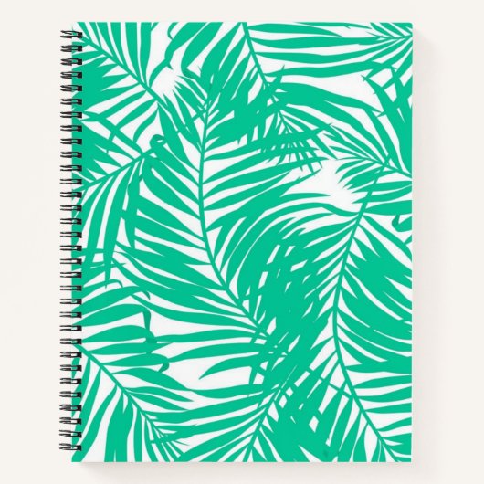 Carnet motif feuille (Devant)