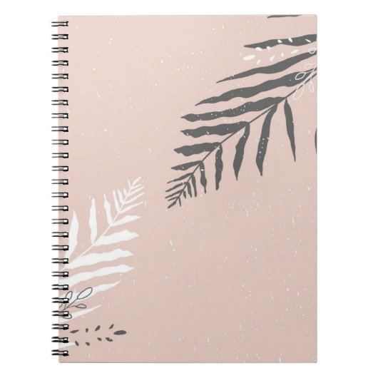 Carnet motif feuille (Devant)