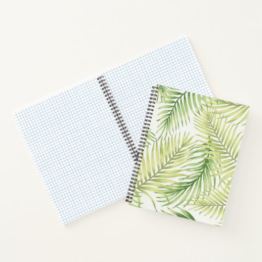 Carnet motif feuille (Intérieur)