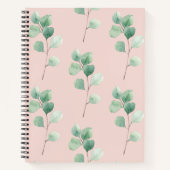 Carnet Motif Feuille d'aquarelle moderne (Devant)