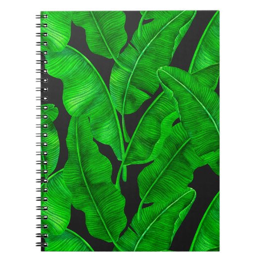 Carnet Motif feuille de banane (Devant)