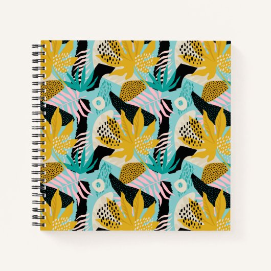 Carnet Motif Feuille de la forêt tropicale tropicale (Devant)