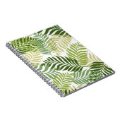 Carnet Motif Feuille de la foune botanique sur blanc (Côté Droit)