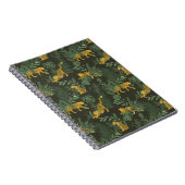 Carnet Motif feuille de la jungle léopard et jungle (Côté Droit)