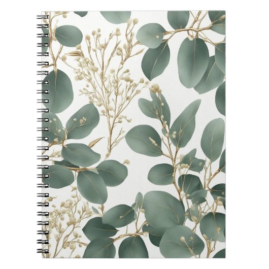 Carnet Motif Feuille de l'Eucalyptus (Devant)