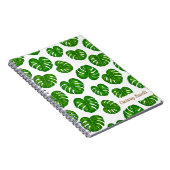 Carnet Motif Feuille de Monstera Tropicale Verte (Côté Droit)