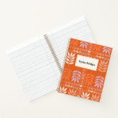 Carnet Motif Feuille d'esthétique super Boho (Intérieur)