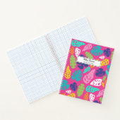 Carnet Motif Feuille d'été de couleur vive (Intérieur)