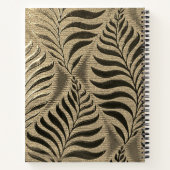 Carnet Motif Feuille d'or personnalisé (Dos)