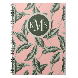Carnet Motif Feuille du jardin tropical