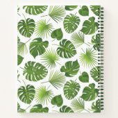 Carnet Motif Feuille élégant Green Tropical (Dos)