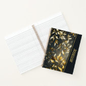 Carnet motif Feuille Gold (Intérieur)