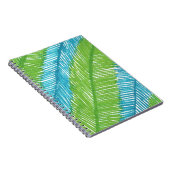 Carnet Motif Feuille Green and Blue Palm (Côté Droit)
