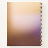 Carnet motif feuille moderne (Dos)