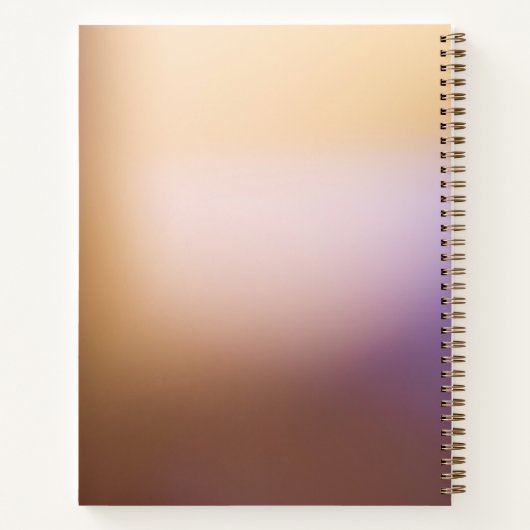 Carnet motif feuille moderne (Dos)