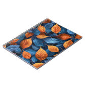Carnet Motif feuille multicolore (Côté gauche)