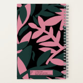 Carnet Motif feuille plein de couleurs (Verso)